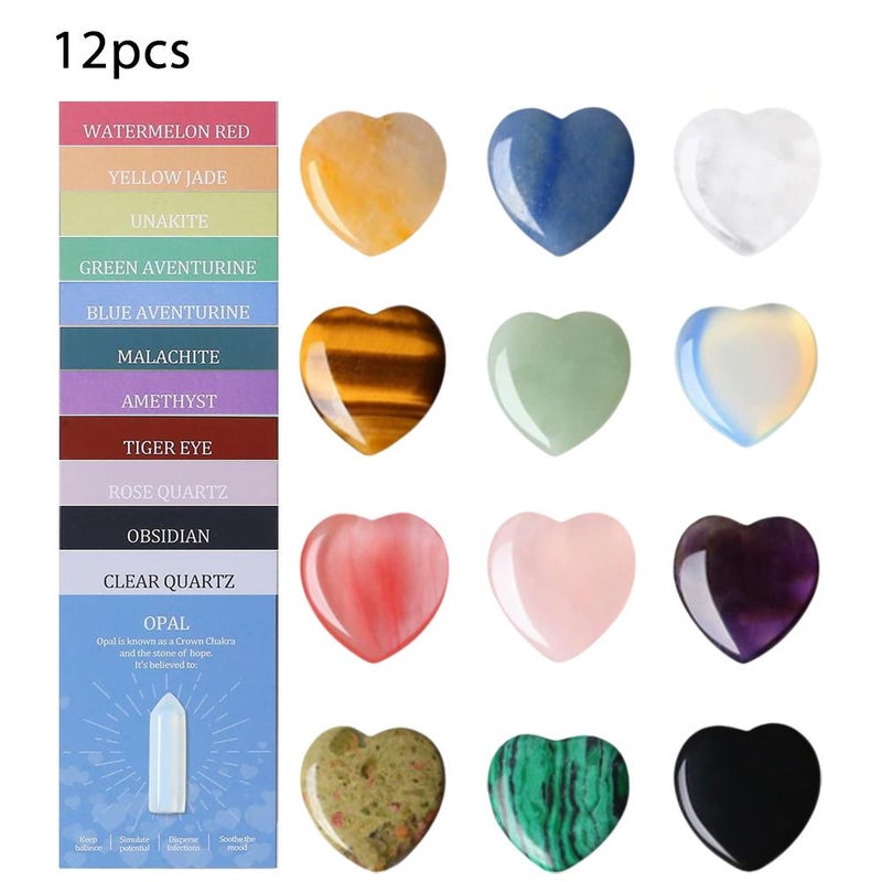 12/24pcs Single-pointed hexagonal columnar natural crystal card for school party gift exchange